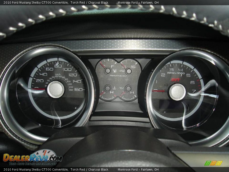2010 Ford Mustang Shelby GT500 Convertible Torch Red / Charcoal Black Photo #22