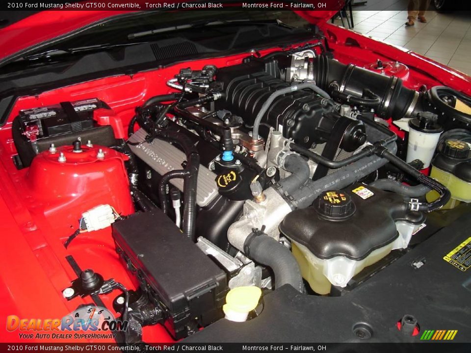 2010 Ford Mustang Shelby GT500 Convertible Torch Red / Charcoal Black Photo #26
