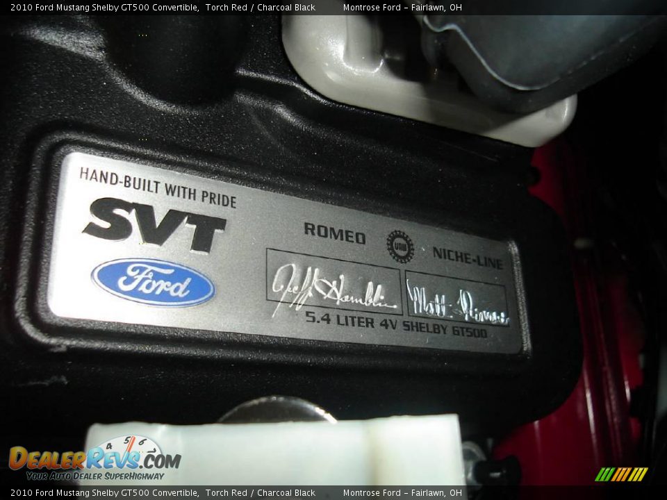 2010 Ford Mustang Shelby GT500 Convertible Torch Red / Charcoal Black Photo #27