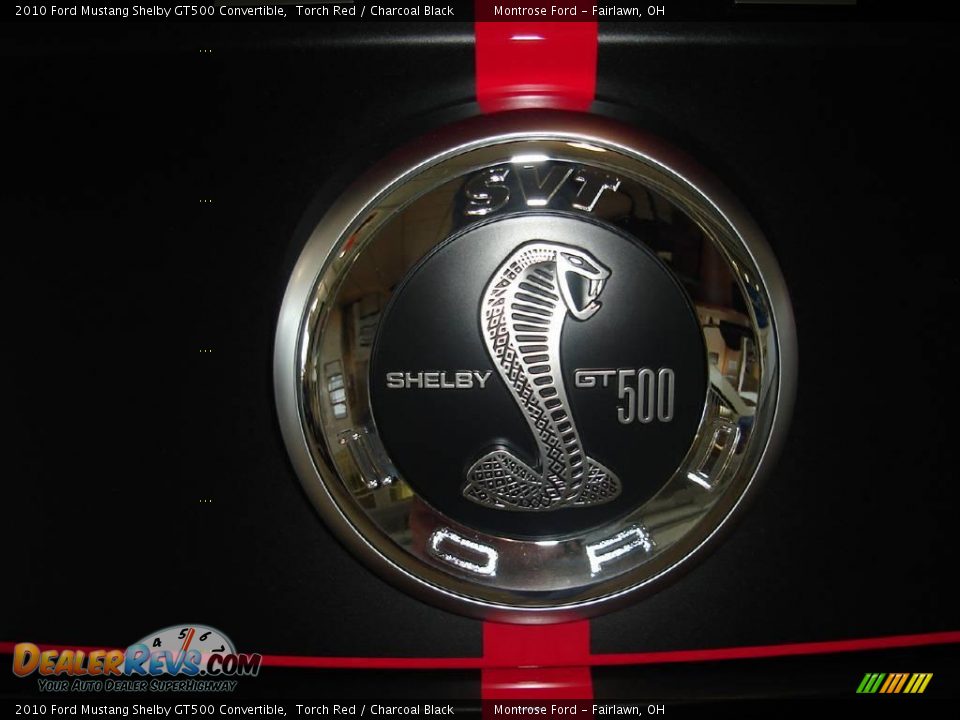 2010 Ford Mustang Shelby GT500 Convertible Torch Red / Charcoal Black Photo #28