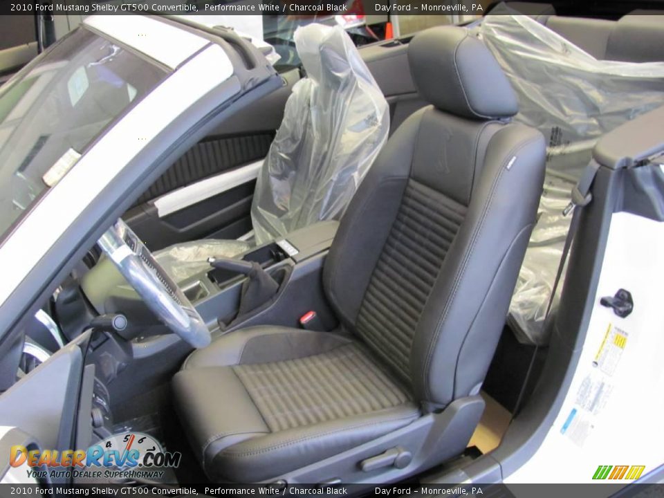 2010 Ford Mustang Shelby GT500 Convertible Performance White / Charcoal Black Photo #18