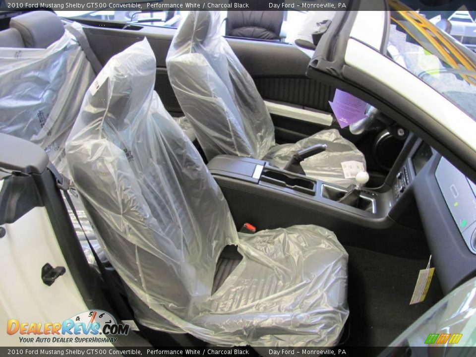 2010 Ford Mustang Shelby GT500 Convertible Performance White / Charcoal Black Photo #20