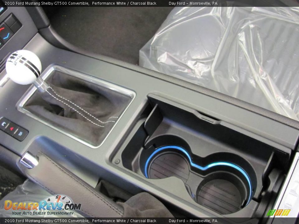2010 Ford Mustang Shelby GT500 Convertible Performance White / Charcoal Black Photo #22
