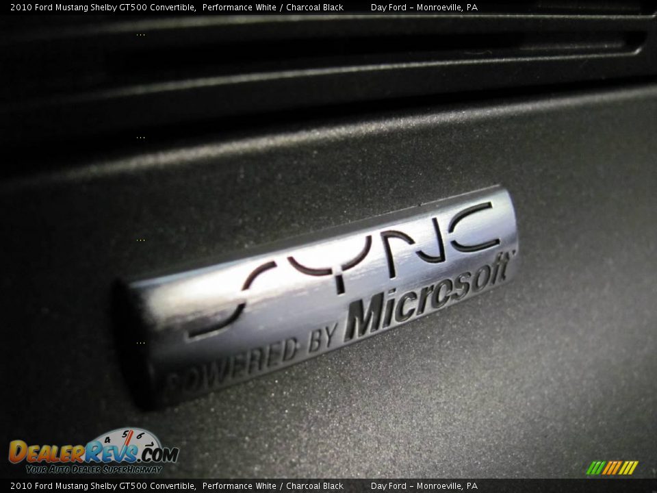2010 Ford Mustang Shelby GT500 Convertible Performance White / Charcoal Black Photo #27