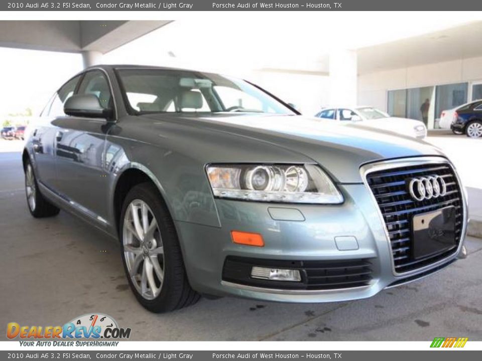2010 Audi A6 3.2 FSI Sedan Condor Gray Metallic / Light Gray Photo #1