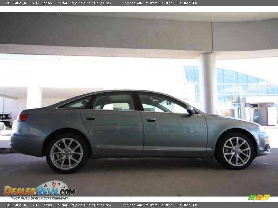 2010 Audi A6 3.2 FSI Sedan Condor Gray Metallic / Light Gray Photo #3