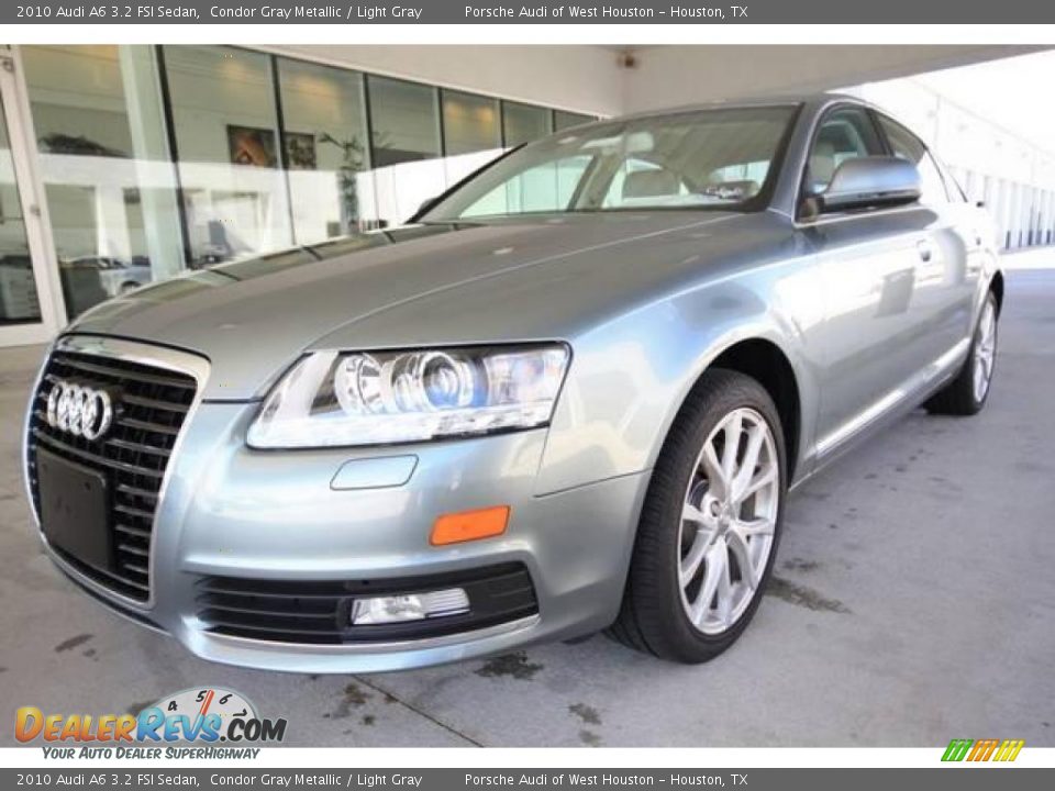 2010 Audi A6 3.2 FSI Sedan Condor Gray Metallic / Light Gray Photo #4