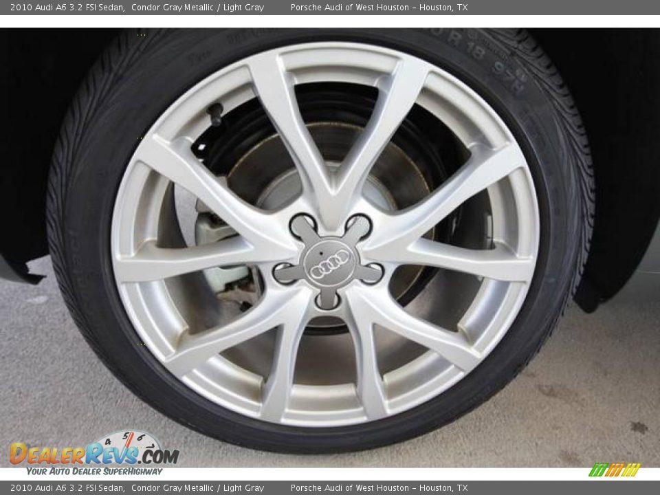 2010 Audi A6 3.2 FSI Sedan Condor Gray Metallic / Light Gray Photo #7