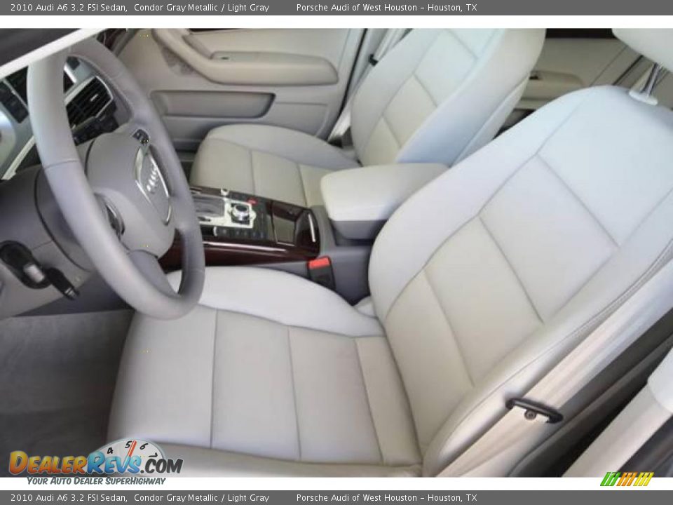 2010 Audi A6 3.2 FSI Sedan Condor Gray Metallic / Light Gray Photo #8