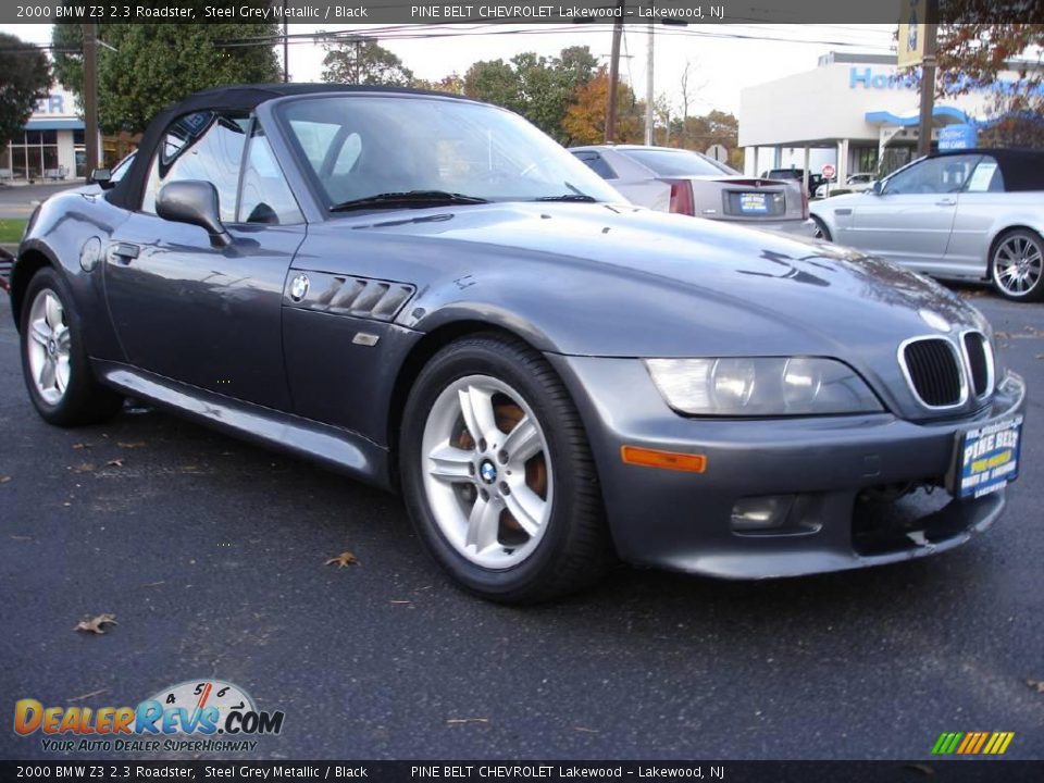 2000 BMW Z3 2.3 Roadster Steel Grey Metallic / Black Photo #2