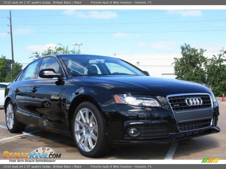 2010 Audi A4 2.0T quattro Sedan Brilliant Black / Black Photo #1