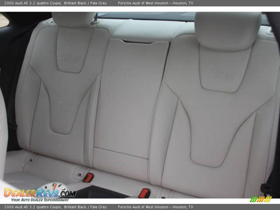 2009 Audi A5 3.2 quattro Coupe Brilliant Black / Pale Grey Photo #6