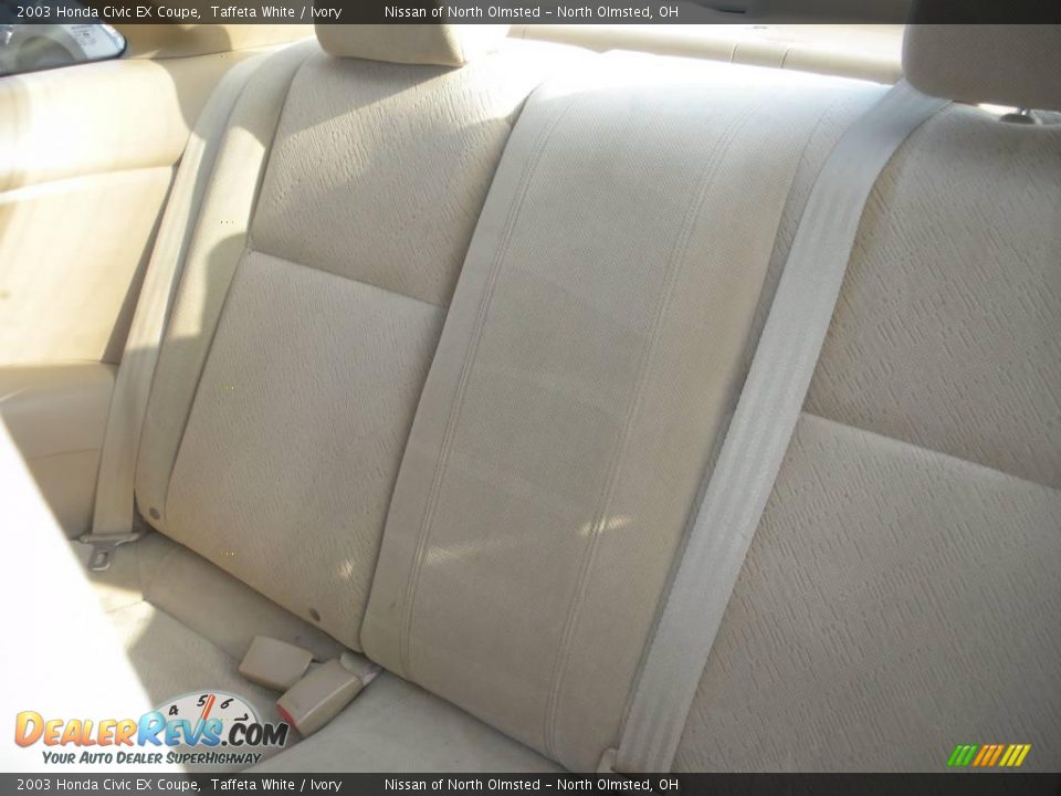 2003 Honda Civic EX Coupe Taffeta White / Ivory Photo #20