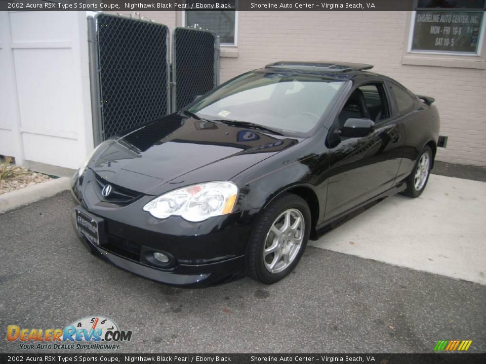 2002 Acura RSX Type S Sports Coupe Nighthawk Black Pearl / Ebony Black Photo #2