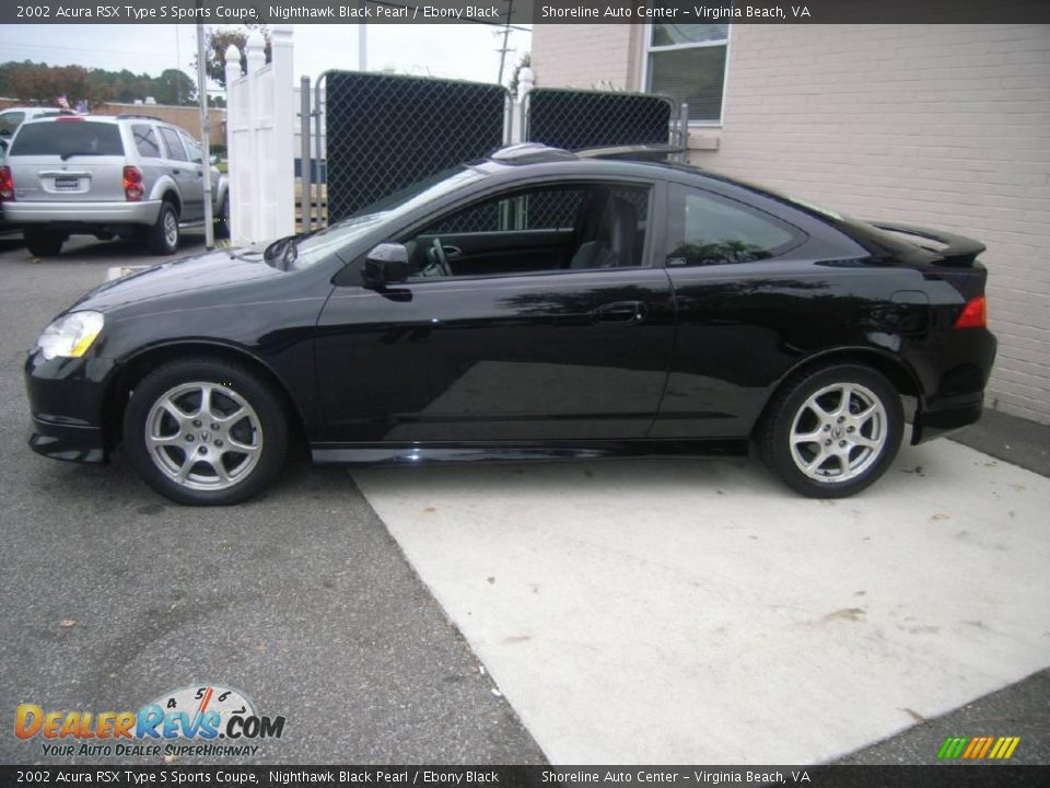 2002 Acura RSX Type S Sports Coupe Nighthawk Black Pearl / Ebony Black Photo #3