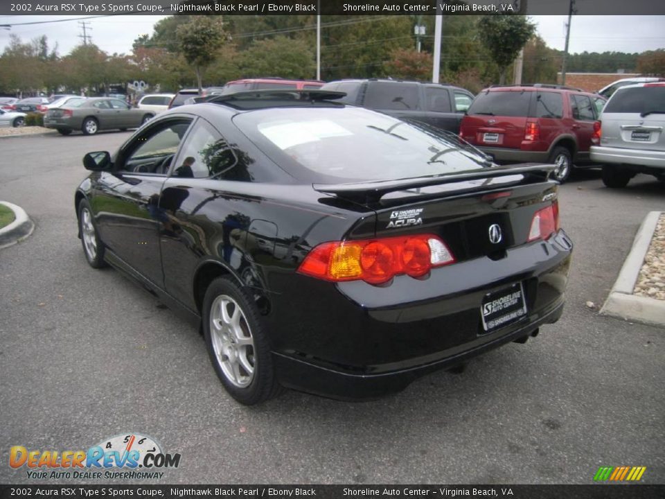 2002 Acura RSX Type S Sports Coupe Nighthawk Black Pearl / Ebony Black Photo #5