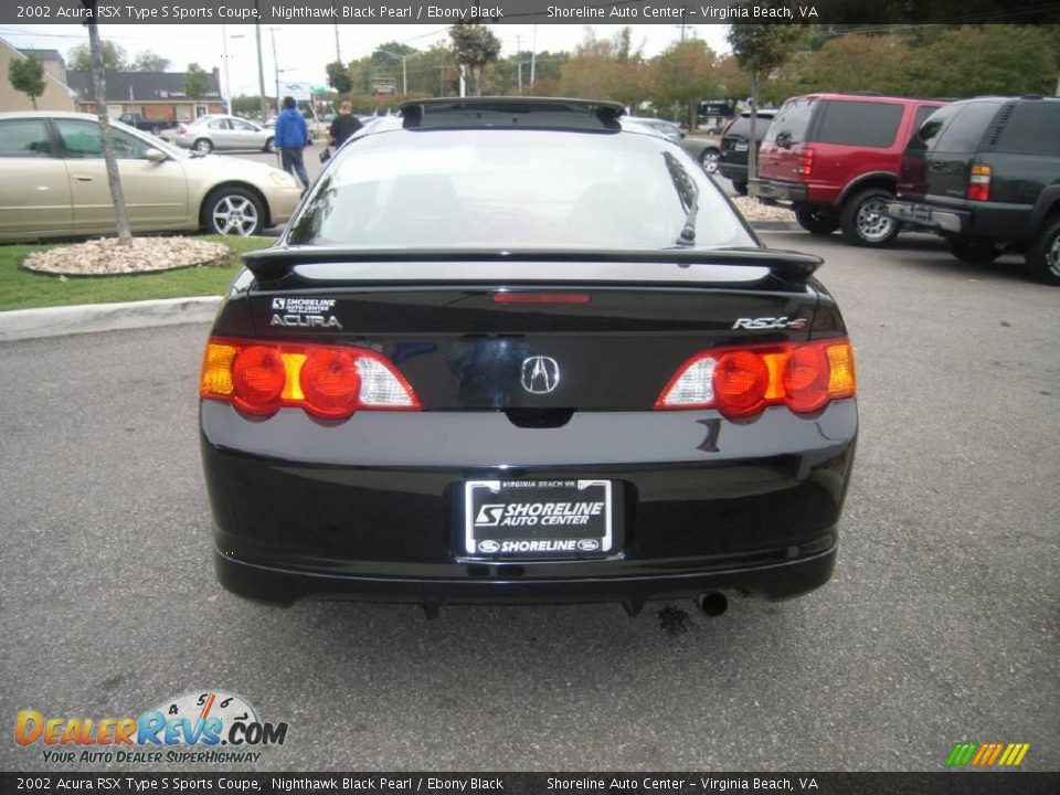 2002 Acura RSX Type S Sports Coupe Nighthawk Black Pearl / Ebony Black Photo #6