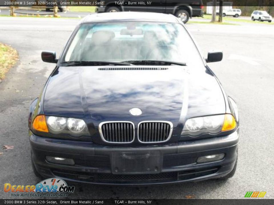 2000 BMW 3 Series 328i Sedan Orient Blue Metallic / Sand Photo #3