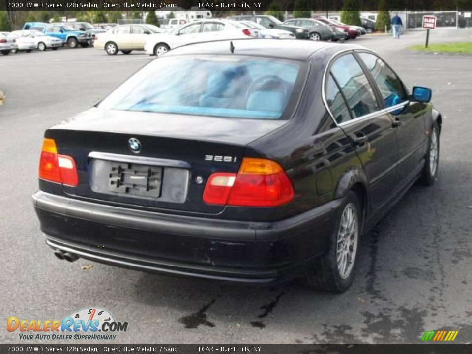 2000 BMW 3 Series 328i Sedan Orient Blue Metallic / Sand Photo #4