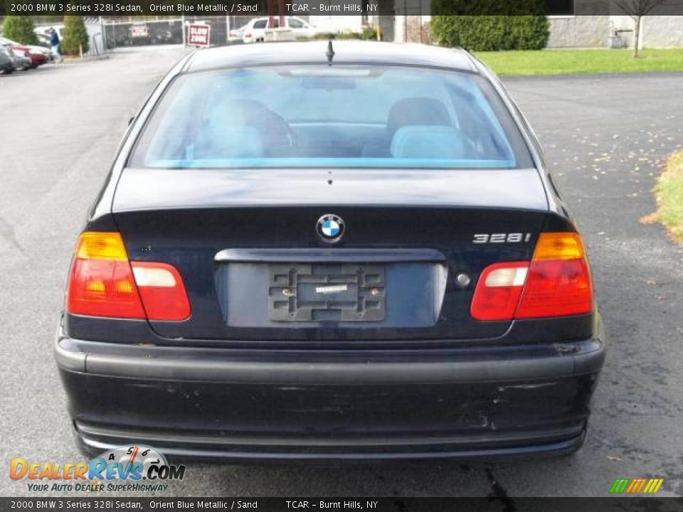 2000 BMW 3 Series 328i Sedan Orient Blue Metallic / Sand Photo #5