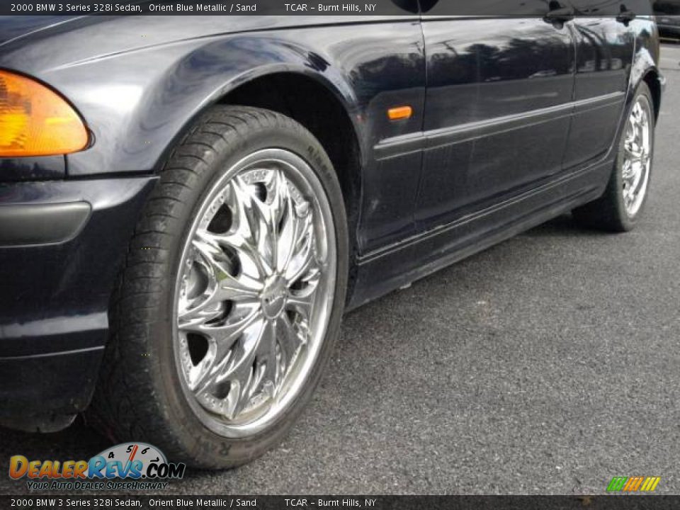 2000 BMW 3 Series 328i Sedan Orient Blue Metallic / Sand Photo #6