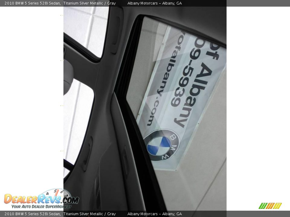 2010 BMW 5 Series 528i Sedan Titanium Silver Metallic / Gray Photo #8
