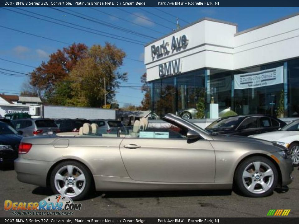 2007 BMW 3 Series 328i Convertible Platinum Bronze Metallic / Cream Beige Photo #1