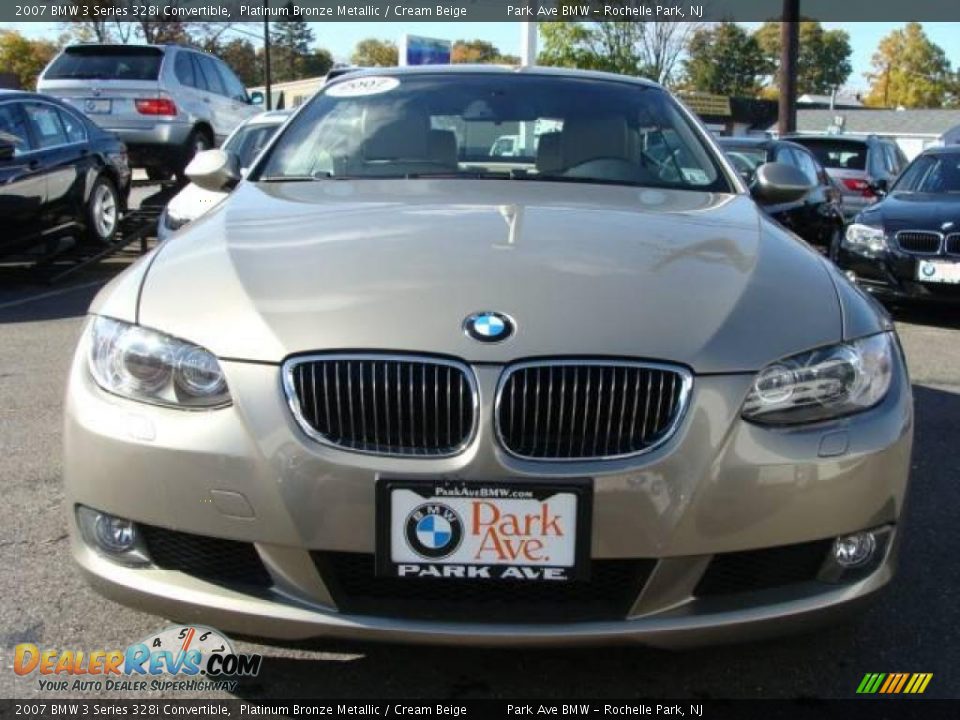2007 BMW 3 Series 328i Convertible Platinum Bronze Metallic / Cream Beige Photo #5