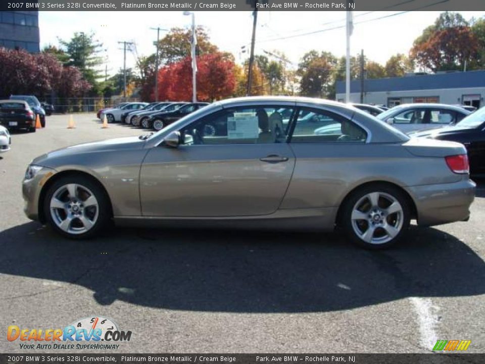 2007 BMW 3 Series 328i Convertible Platinum Bronze Metallic / Cream Beige Photo #9
