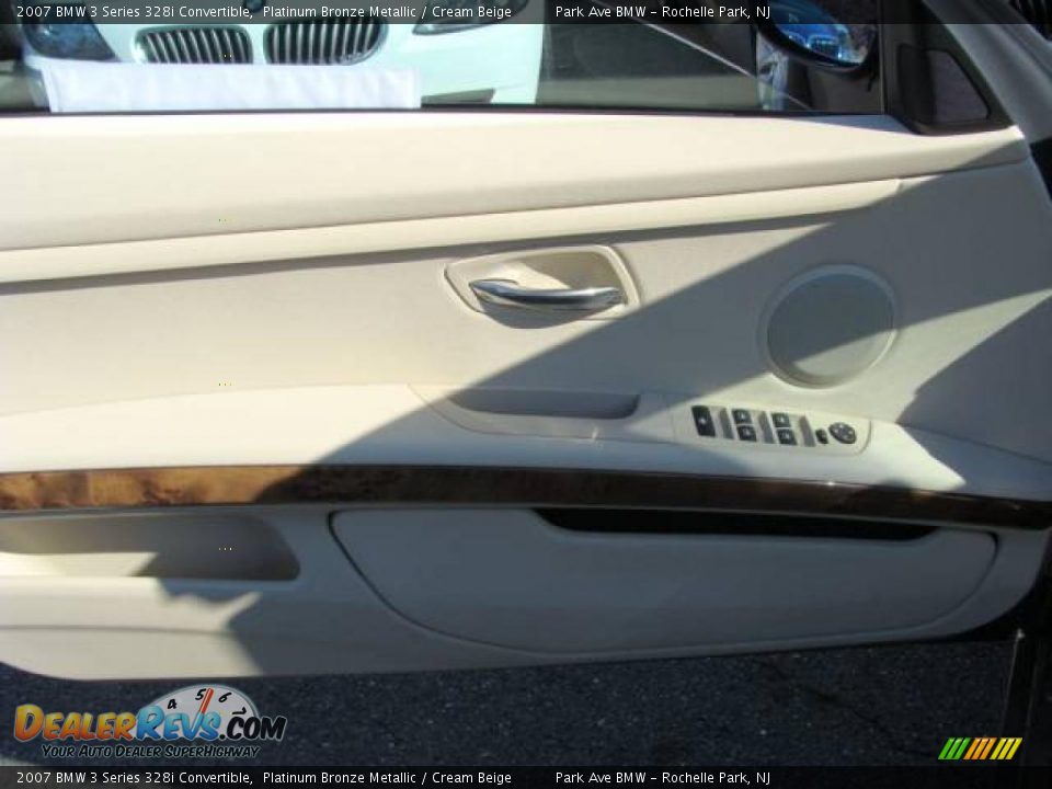 2007 BMW 3 Series 328i Convertible Platinum Bronze Metallic / Cream Beige Photo #12