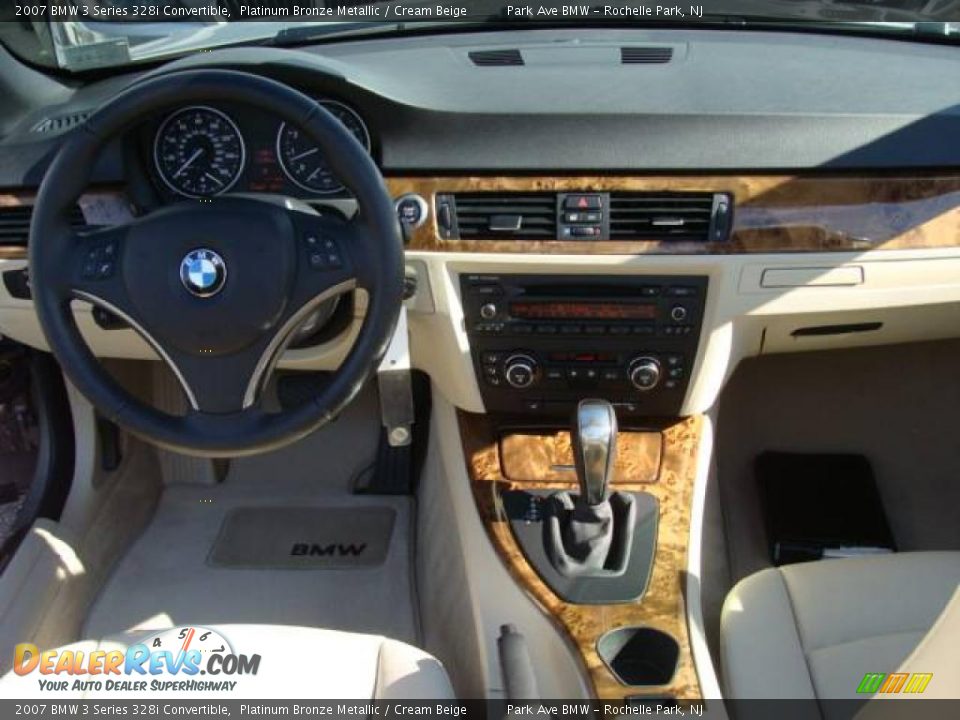 2007 BMW 3 Series 328i Convertible Platinum Bronze Metallic / Cream Beige Photo #14