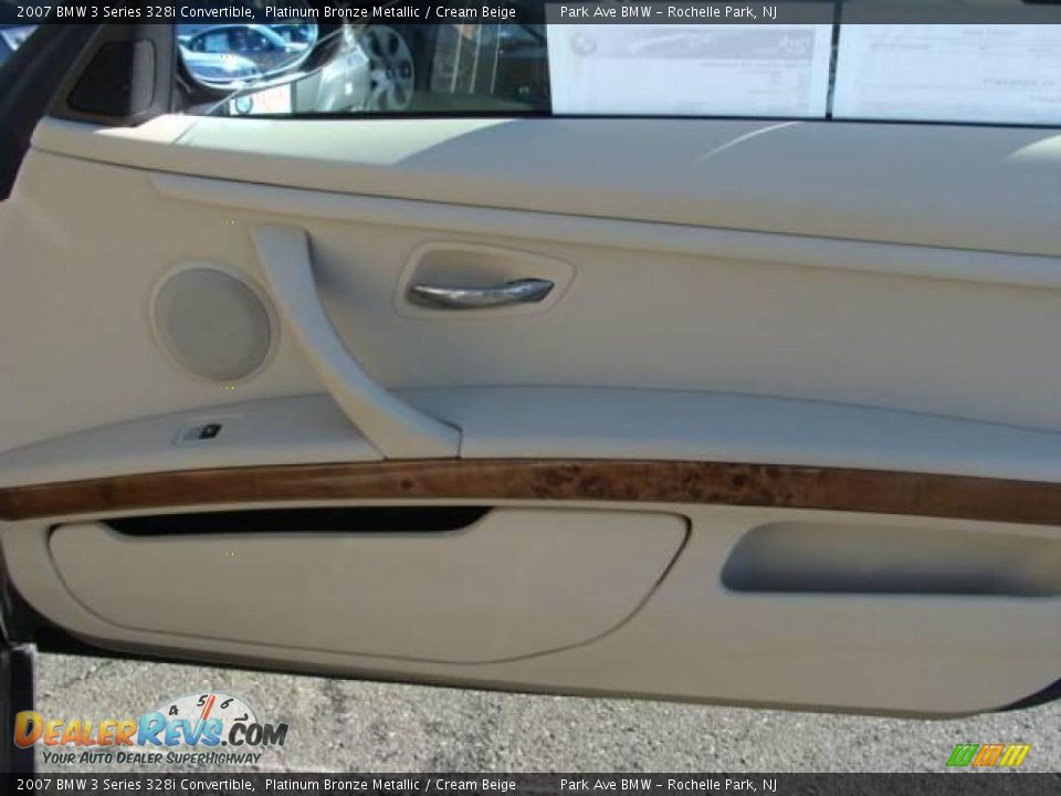 2007 BMW 3 Series 328i Convertible Platinum Bronze Metallic / Cream Beige Photo #19