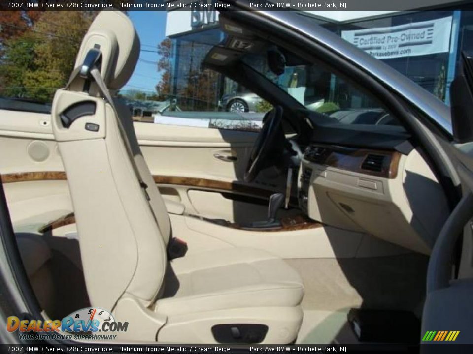 2007 BMW 3 Series 328i Convertible Platinum Bronze Metallic / Cream Beige Photo #20