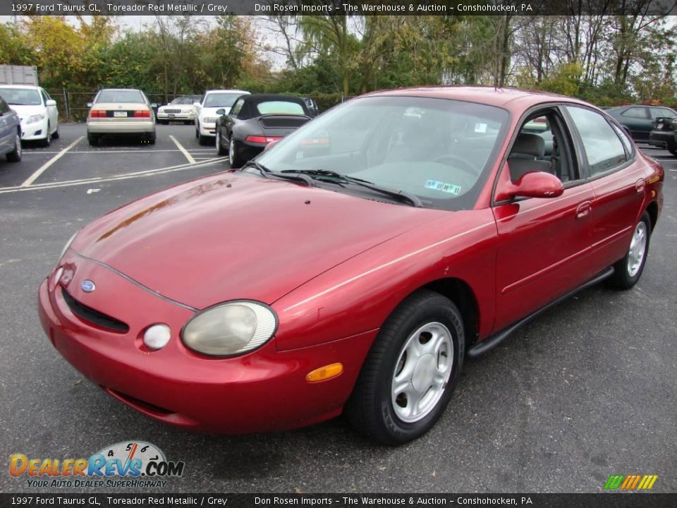 1997 Ford Taurus GL Toreador Red Metallic / Grey Photo #1