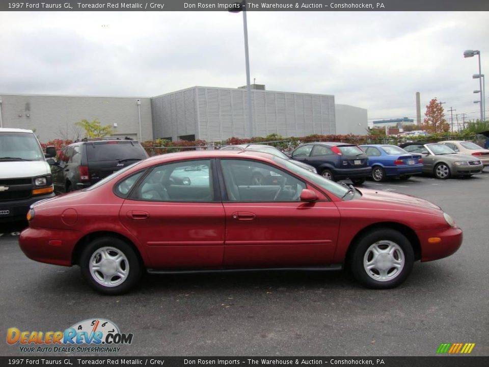 1997 Ford Taurus GL Toreador Red Metallic / Grey Photo #6