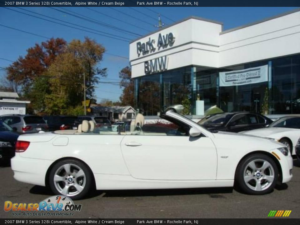 2007 BMW 3 Series 328i Convertible Alpine White / Cream Beige Photo #1