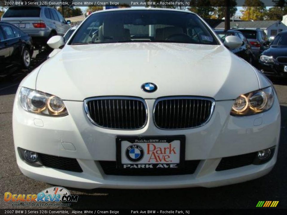 2007 BMW 3 Series 328i Convertible Alpine White / Cream Beige Photo #5