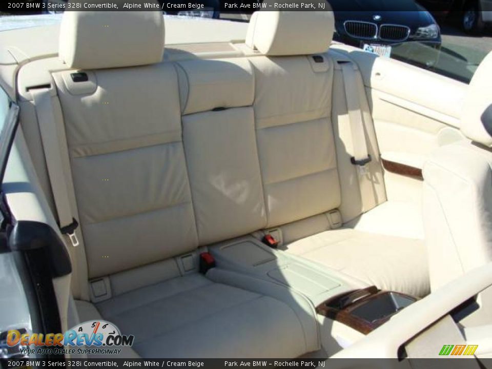 2007 BMW 3 Series 328i Convertible Alpine White / Cream Beige Photo #8