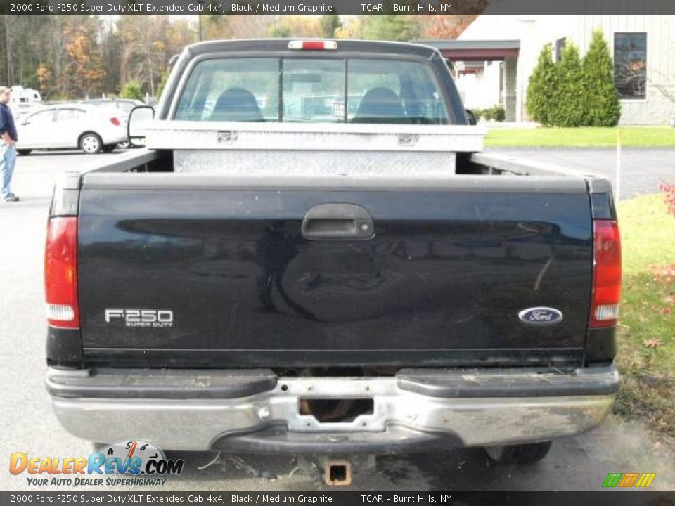 2000 Ford F250 Super Duty XLT Extended Cab 4x4 Black / Medium Graphite Photo #5
