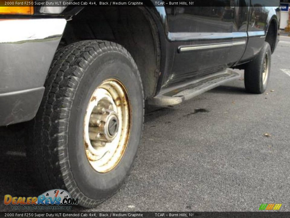 2000 Ford F250 Super Duty XLT Extended Cab 4x4 Black / Medium Graphite Photo #6