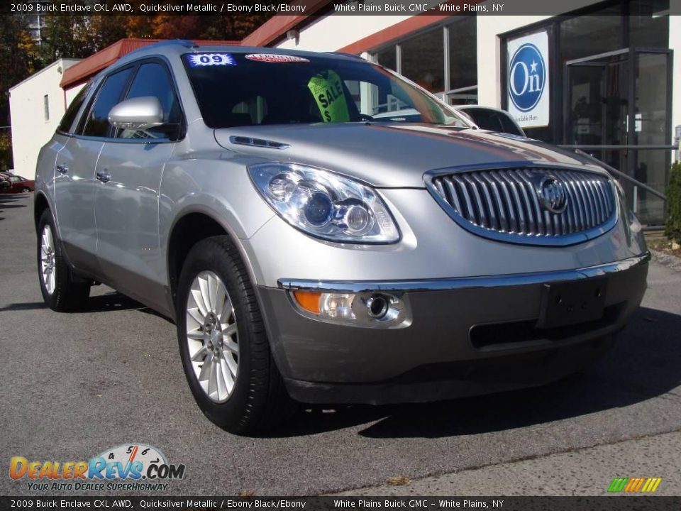2009 Buick Enclave CXL AWD Quicksilver Metallic / Ebony Black/Ebony Photo #3