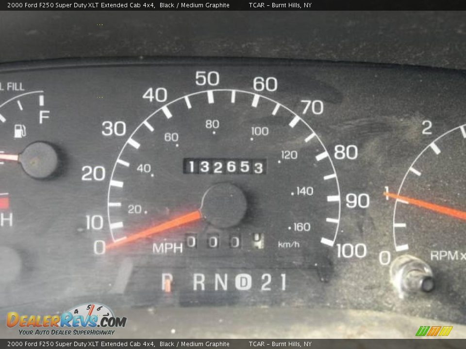 2000 Ford F250 Super Duty XLT Extended Cab 4x4 Black / Medium Graphite Photo #12