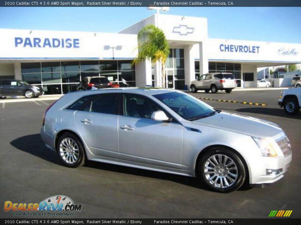 2010 Cadillac CTS 4 3.6 AWD Sport Wagon Radiant Silver Metallic / Ebony Photo #1