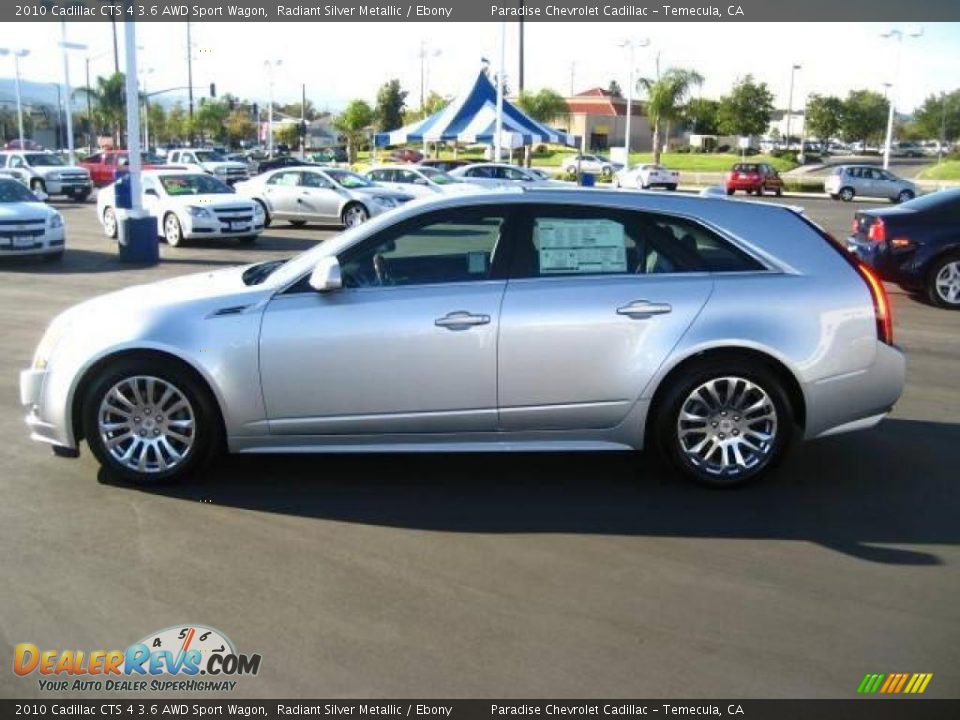2010 Cadillac CTS 4 3.6 AWD Sport Wagon Radiant Silver Metallic / Ebony Photo #5