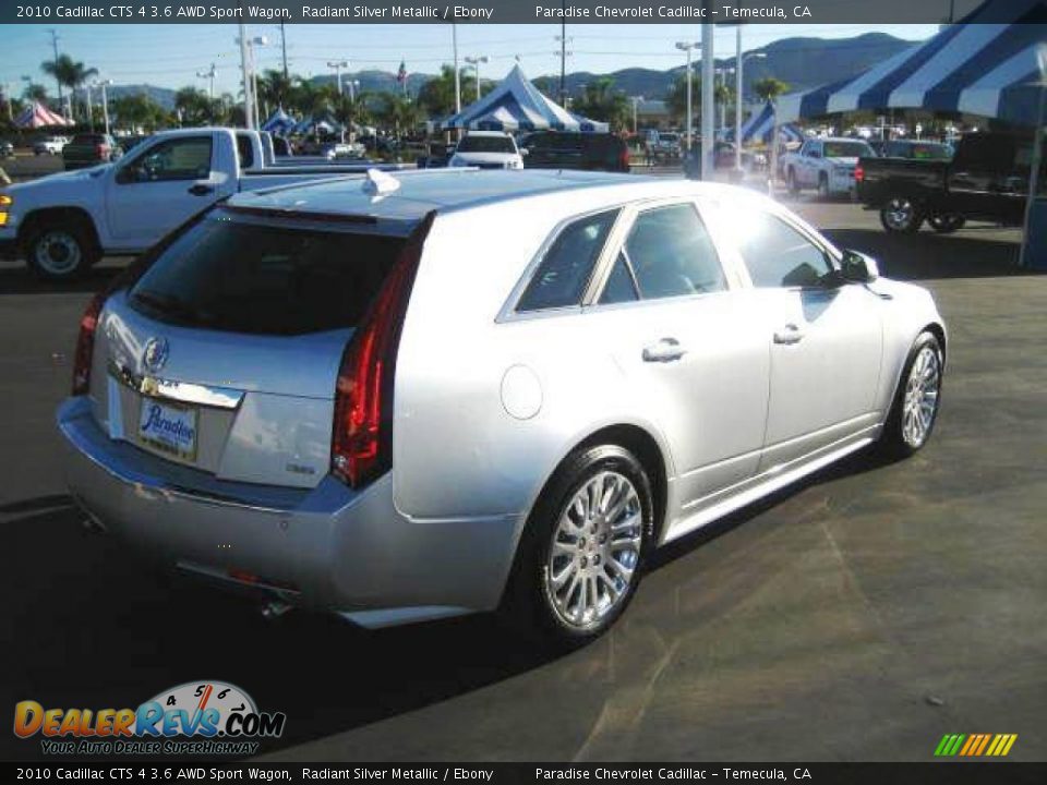 2010 Cadillac CTS 4 3.6 AWD Sport Wagon Radiant Silver Metallic / Ebony Photo #8