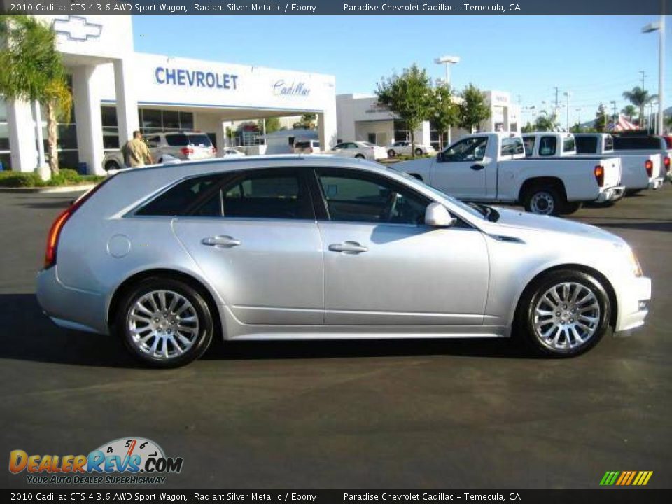 2010 Cadillac CTS 4 3.6 AWD Sport Wagon Radiant Silver Metallic / Ebony Photo #9