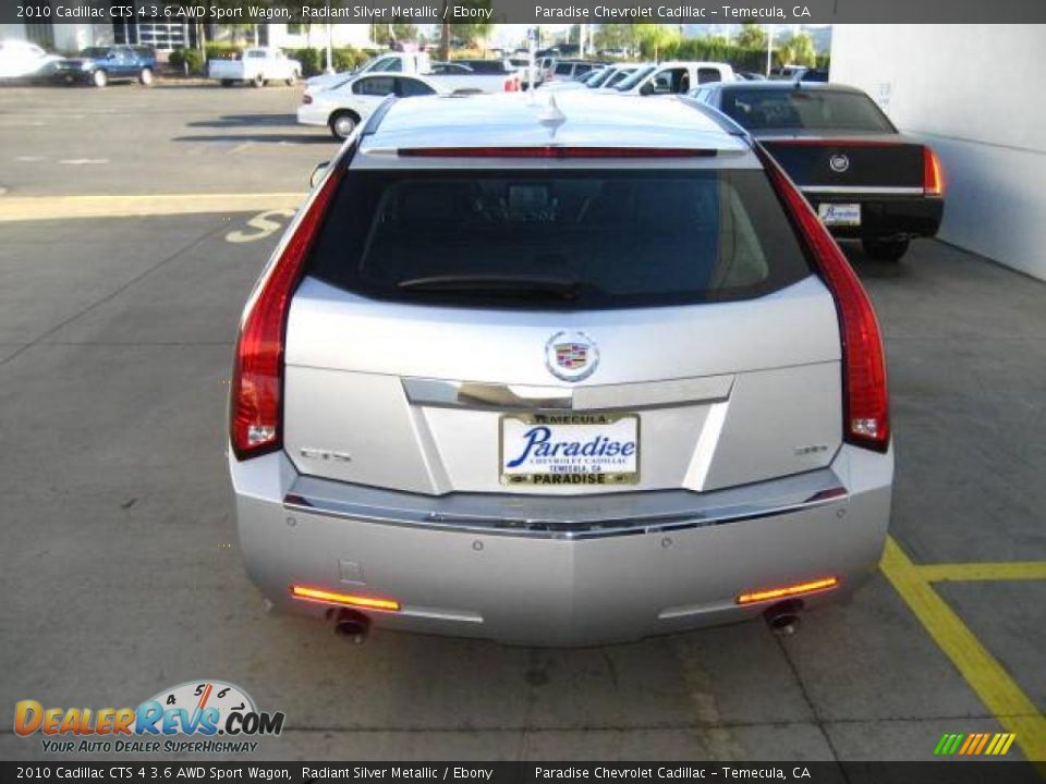 2010 Cadillac CTS 4 3.6 AWD Sport Wagon Radiant Silver Metallic / Ebony Photo #12