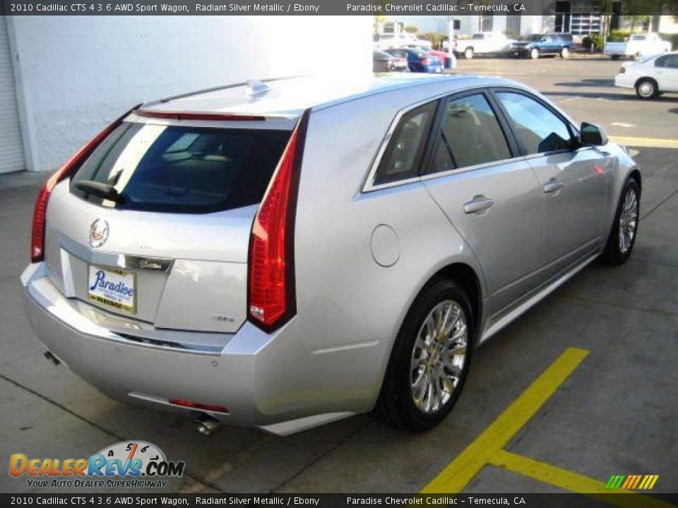 2010 Cadillac CTS 4 3.6 AWD Sport Wagon Radiant Silver Metallic / Ebony Photo #16