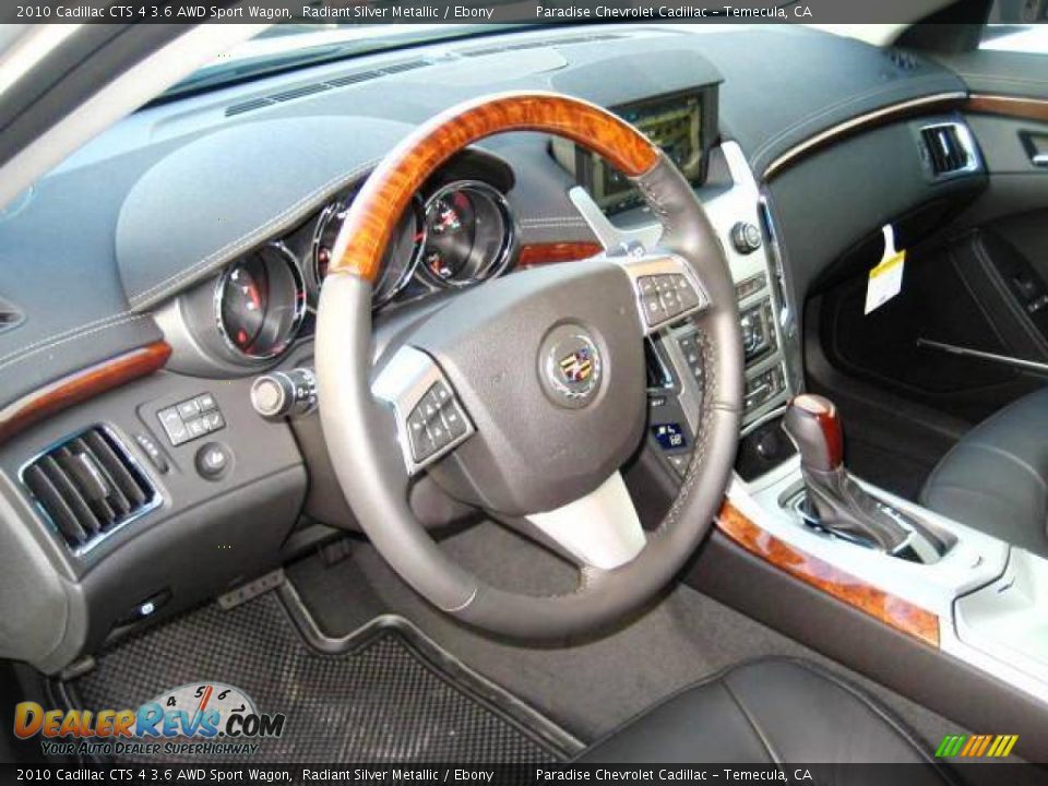 2010 Cadillac CTS 4 3.6 AWD Sport Wagon Radiant Silver Metallic / Ebony Photo #19