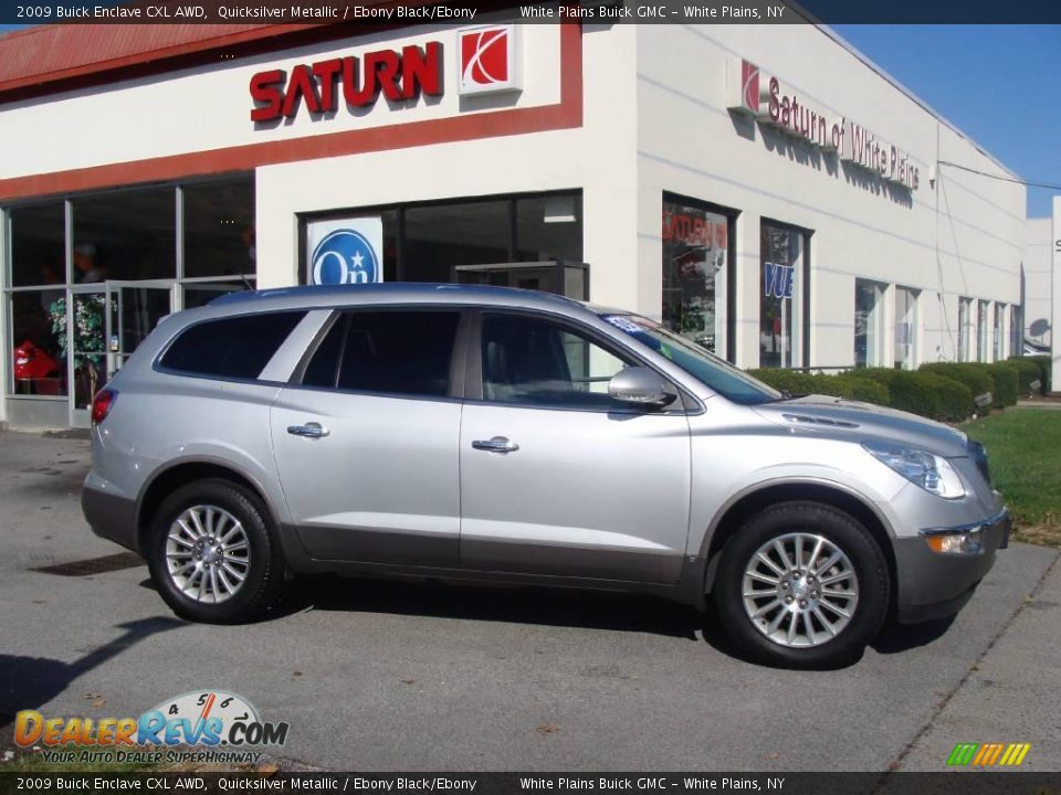 2009 Buick Enclave CXL AWD Quicksilver Metallic / Ebony Black/Ebony Photo #4